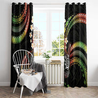 Hawaii Shaka Sign Window Curtain Fantastic Frangipani Reggae