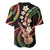 Hawaiian Ukulele Baseball Jersey Jawaiian Fantastic Plumeria