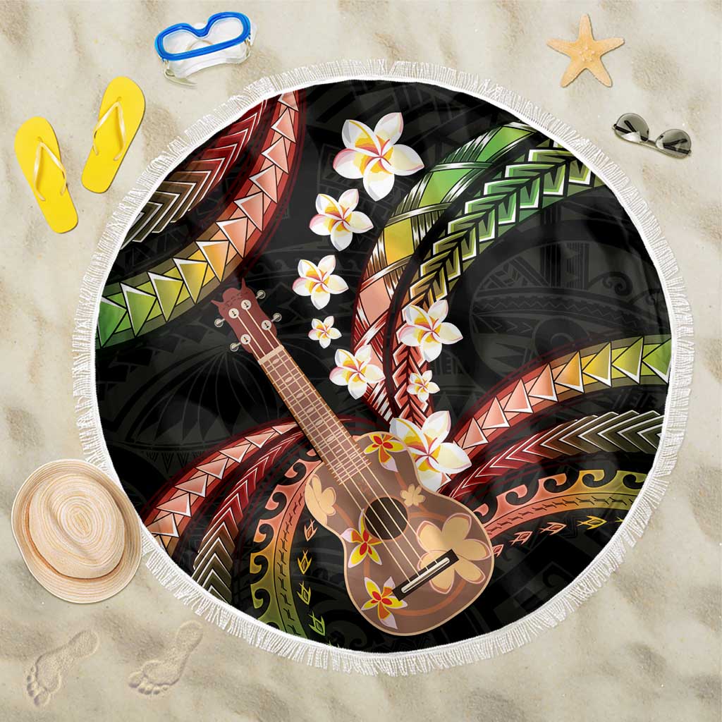 Hawaiian Ukulele Beach Blanket Jawaiian Fantastic Plumeria
