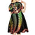 Hawaiian Ukulele Kid Short Sleeve Dress Jawaiian Fantastic Plumeria