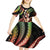 Hawaiian Ukulele Kid Short Sleeve Dress Jawaiian Fantastic Plumeria