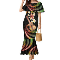 Hawaiian Ukulele Mermaid Dress Jawaiian Fantastic Plumeria LT01 Women Reggae - Polynesian Pride