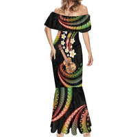 Hawaiian Ukulele Mermaid Dress Jawaiian Fantastic Plumeria LT01 - Polynesian Pride