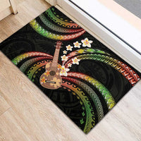 Hawaiian Ukulele Rubber Doormat Jawaiian Fantastic Plumeria LT01 - Polynesian Pride