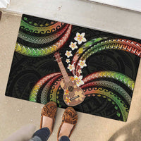 Hawaiian Ukulele Rubber Doormat Jawaiian Fantastic Plumeria LT01 - Polynesian Pride