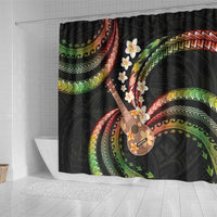 Hawaiian Ukulele Shower Curtain Jawaiian Fantastic Plumeria LT01 - Polynesian Pride