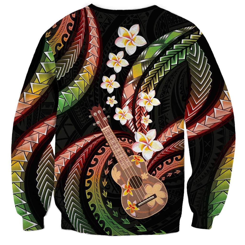 Hawaiian Ukulele Sweatshirt Jawaiian Fantastic Plumeria LT01 - Polynesian Pride
