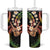 Hawaiian Ukulele Tumbler With Handle Jawaiian Fantastic Plumeria