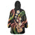 Hawaiian Ukulele Wearable Blanket Hoodie Jawaiian Fantastic Plumeria