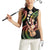 Hawaiian Ukulele Women Sleeveless Polo Shirt Jawaiian Fantastic Plumeria