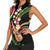 Hawaiian Ukulele Women Sleeveless Polo Shirt Jawaiian Fantastic Plumeria