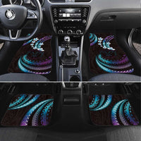 Hawaii Map Kanaka Maoli Car Mats Fantastic Frangipani Amethyst Gradient
