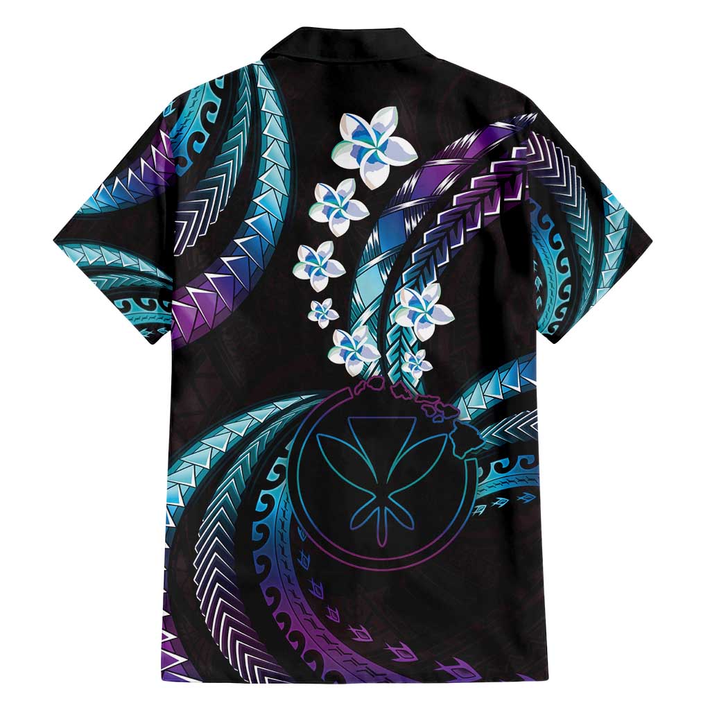 Hawaii Map Kanaka Maoli Family Matching Long Sleeve Bodycon Dress and Hawaiian Shirt Fantastic Frangipani Amethyst Gradient LT01 - Polynesian Pride