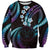 Hawaii Map Kanaka Maoli Sweatshirt Fantastic Frangipani Amethyst Gradient