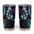 Hawaii Map Kanaka Maoli Tumbler Cup Fantastic Frangipani Amethyst Gradient