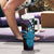 Hawaii King Kamehameha Tumbler With Handle Fantastic Plumeria Amethyst Gradient