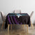 Hawaii Plumeria Tablecloth Amethyst Gradient Polynesian Pattern