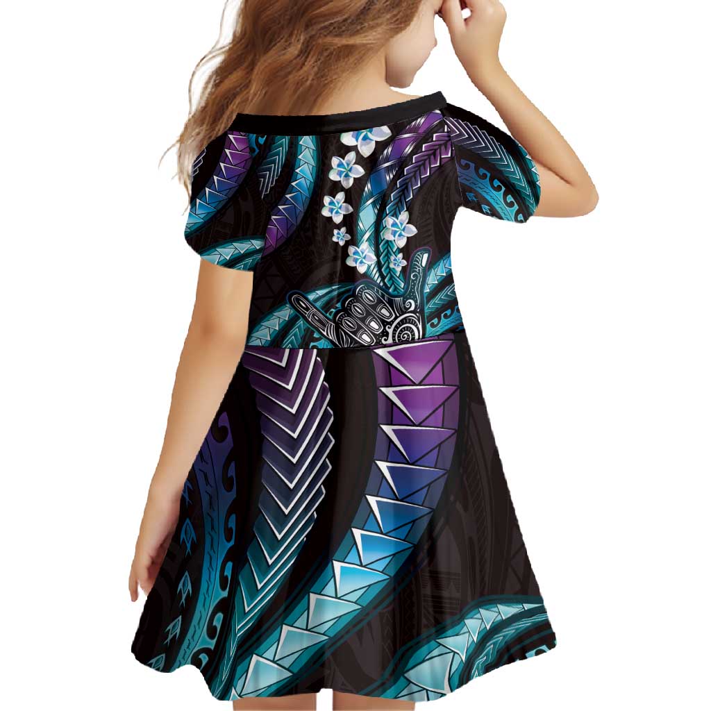 Hawaii Shaka Sign Family Matching Off Shoulder Maxi Dress and Hawaiian Shirt Fantastic Frangipani Amethyst Gradient