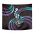 Hawaii Shaka Sign Tapestry Fantastic Frangipani Amethyst Gradient