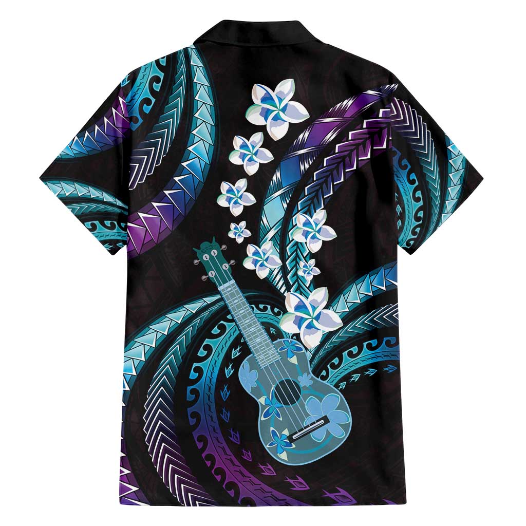 Hawaiian Ukulele Family Matching Puletasi and Hawaiian Shirt Amethyst Gradient Fantastic Plumeria LT01 - Polynesian Pride