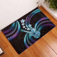 Hawaiian Ukulele Rubber Doormat Amethyst Gradient Fantastic Plumeria LT01 - Polynesian Pride