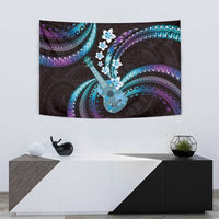Hawaiian Ukulele Tapestry Amethyst Gradient Fantastic Plumeria LT01 - Polynesian Pride