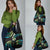 Hawaii Map Kanaka Maoli Grocery Bag Fantastic Frangipani Chartreuse Cyan