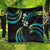 Hawaii Map Kanaka Maoli Quilt Fantastic Frangipani Chartreuse Cyan