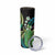 Hawaii King Kamehameha Skinny Tumbler Fantastic Plumeria Chartreuse Cyan