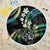 Hawaii Shaka Sign Beach Blanket Fantastic Frangipani Chartreuse Cyan