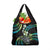 Hawaii Shaka Sign Grocery Bag Fantastic Frangipani Chartreuse Cyan