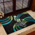 Hawaii Shaka Sign Rubber Doormat Fantastic Frangipani Chartreuse Cyan