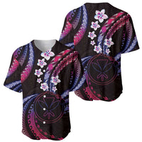 Hawaii Map Kanaka Maoli Baseball Jersey Fantastic Frangipani Sweet Dream LT01 - Polynesian Pride