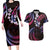 Hawaii Map Kanaka Maoli Couples Matching Long Sleeve Bodycon Dress and Hawaiian Shirt Fantastic Frangipani Sweet Dream
