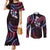 Hawaii Map Kanaka Maoli Couples Matching Mermaid Dress and Long Sleeve Button Shirt Fantastic Frangipani Sweet Dream