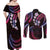 Hawaii Map Kanaka Maoli Couples Matching Off Shoulder Maxi Dress and Long Sleeve Button Shirt Fantastic Frangipani Sweet Dream