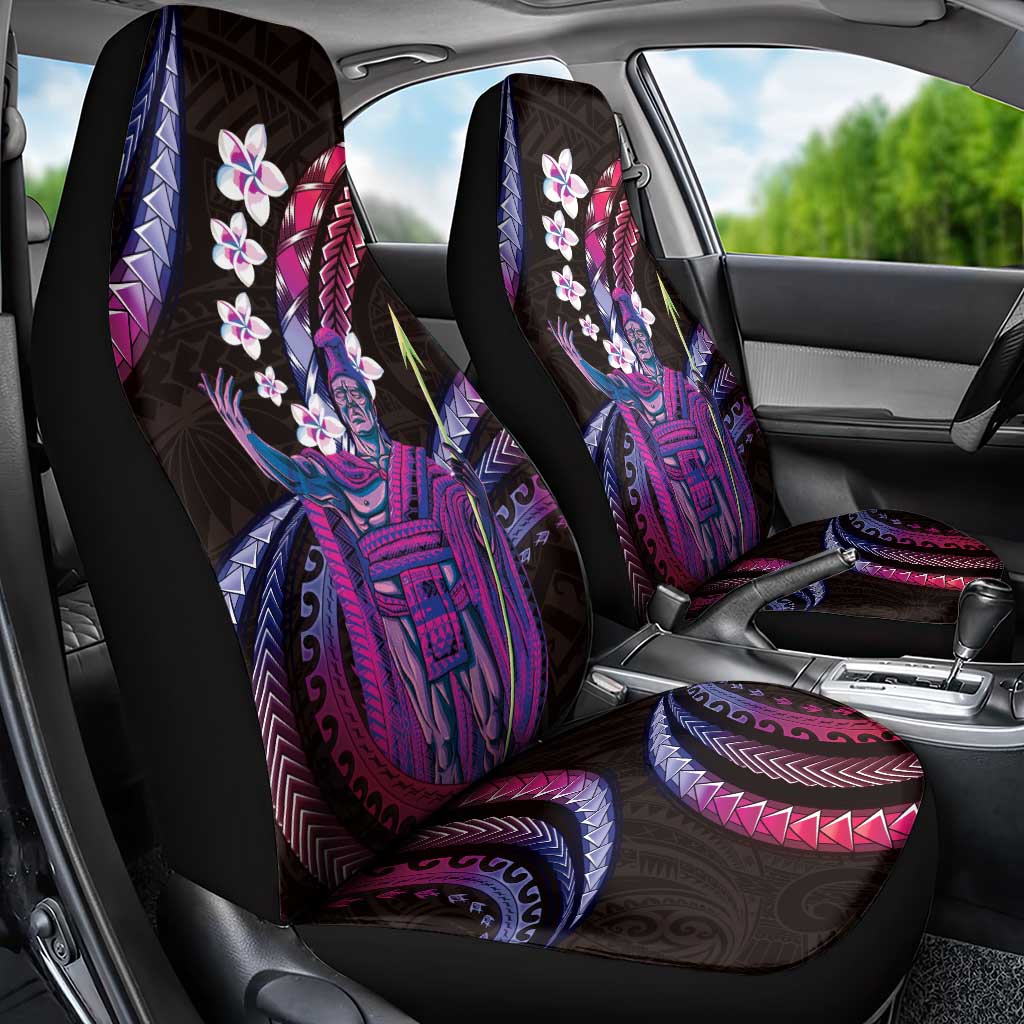 Hawaii King Kamehameha Car Seat Cover Fantastic Plumeria Sweet Vibes