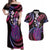 Hawaii King Kamehameha Couples Matching Off Shoulder Maxi Dress and Hawaiian Shirt Fantastic Plumeria Sweet Vibes