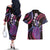 Hawaii King Kamehameha Couples Matching Off The Shoulder Long Sleeve Dress and Hawaiian Shirt Fantastic Plumeria Sweet Vibes