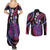 Hawaii King Kamehameha Couples Matching Summer Maxi Dress and Long Sleeve Button Shirt Fantastic Plumeria Sweet Vibes