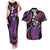 Hawaii King Kamehameha Couples Matching Tank Maxi Dress and Hawaiian Shirt Fantastic Plumeria Sweet Vibes