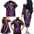 Hawaii King Kamehameha Family Matching Off The Shoulder Long Sleeve Dress and Hawaiian Shirt Fantastic Plumeria Sweet Vibes