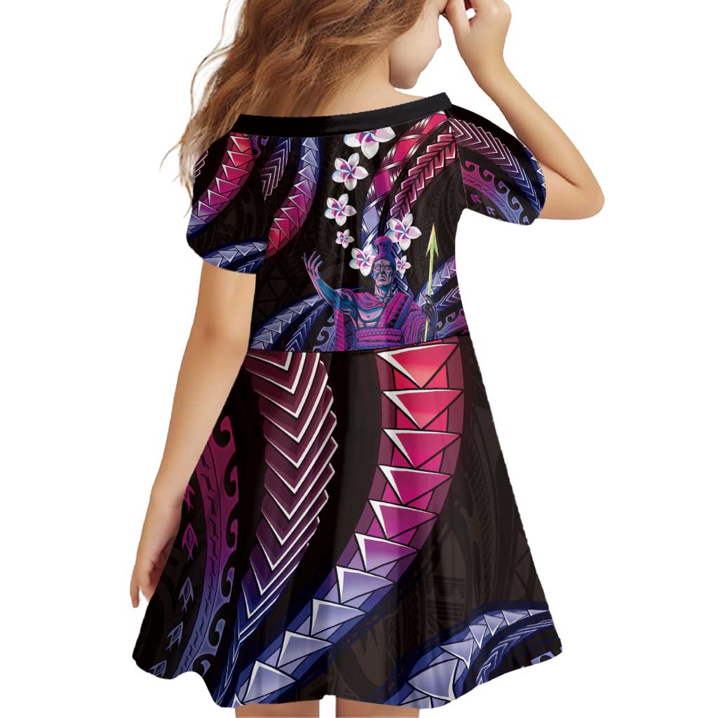 Hawaii King Kamehameha Family Matching Off Shoulder Short Dress and Hawaiian Shirt Fantastic Plumeria Sweet Vibes