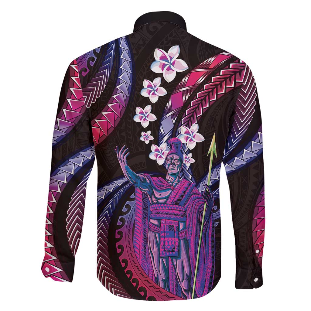 Hawaii King Kamehameha Family Matching Short Sleeve Bodycon Dress and Hawaiian Shirt Fantastic Plumeria Sweet Vibes
