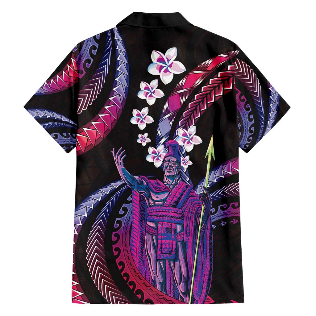 Hawaii King Kamehameha Family Matching Tank Maxi Dress and Hawaiian Shirt Fantastic Plumeria Sweet Vibes