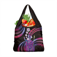 Hawaii King Kamehameha Grocery Bag Fantastic Plumeria Sweet Vibes LT01 1-pack One Size Pink - Polynesian Pride