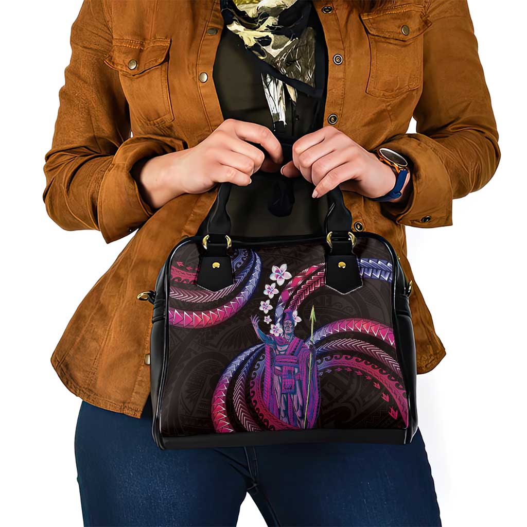 Hawaii King Kamehameha Shoulder Handbag Fantastic Plumeria Sweet Vibes