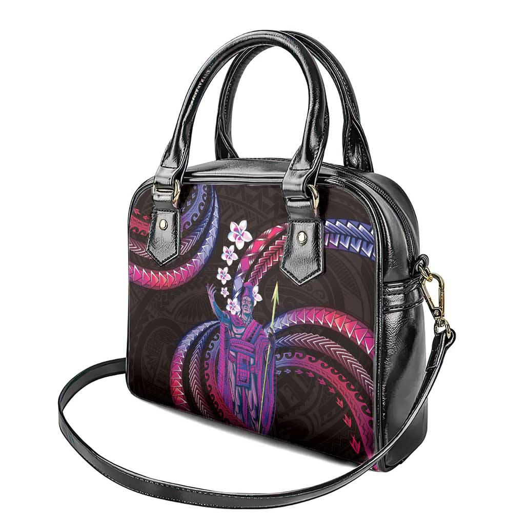 Hawaii King Kamehameha Shoulder Handbag Fantastic Plumeria Sweet Vibes