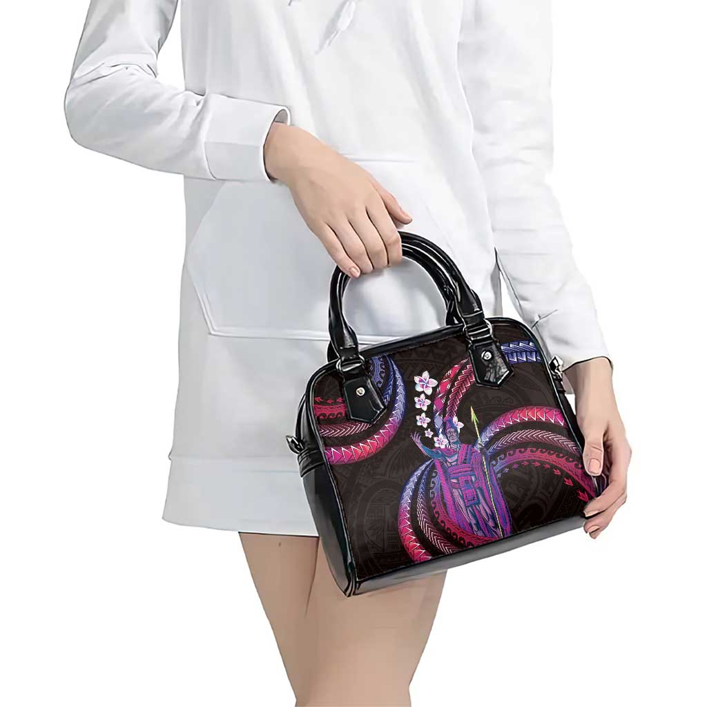 Hawaii King Kamehameha Shoulder Handbag Fantastic Plumeria Sweet Vibes
