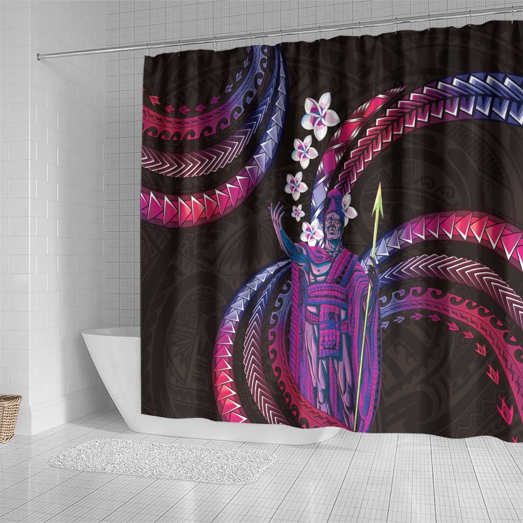Hawaii King Kamehameha Shower Curtain Fantastic Plumeria Sweet Vibes LT01 - Polynesian Pride